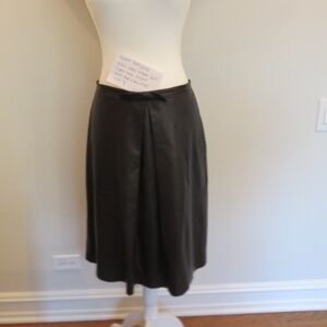 Robert Rodriguez Black Leather Skirt